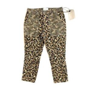 Current Elliott The Weslan Utility Pant Camo & Animal Print Jeans SZ 28 NWT